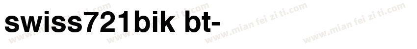 swiss721bik bt字体转换